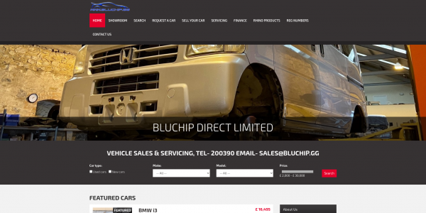 Bluchip Direct Ltd Car Dealer Website Builder